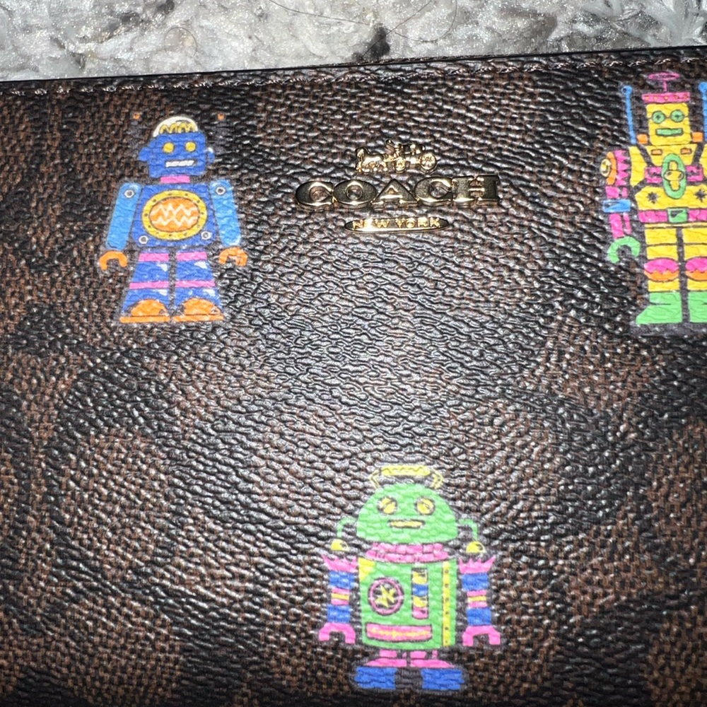 Coach cosmic long wallet with strap. - Picture 3 of 10